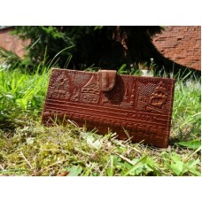 Daiļrade dabīgas ādas naudas maks Nr.43/18b